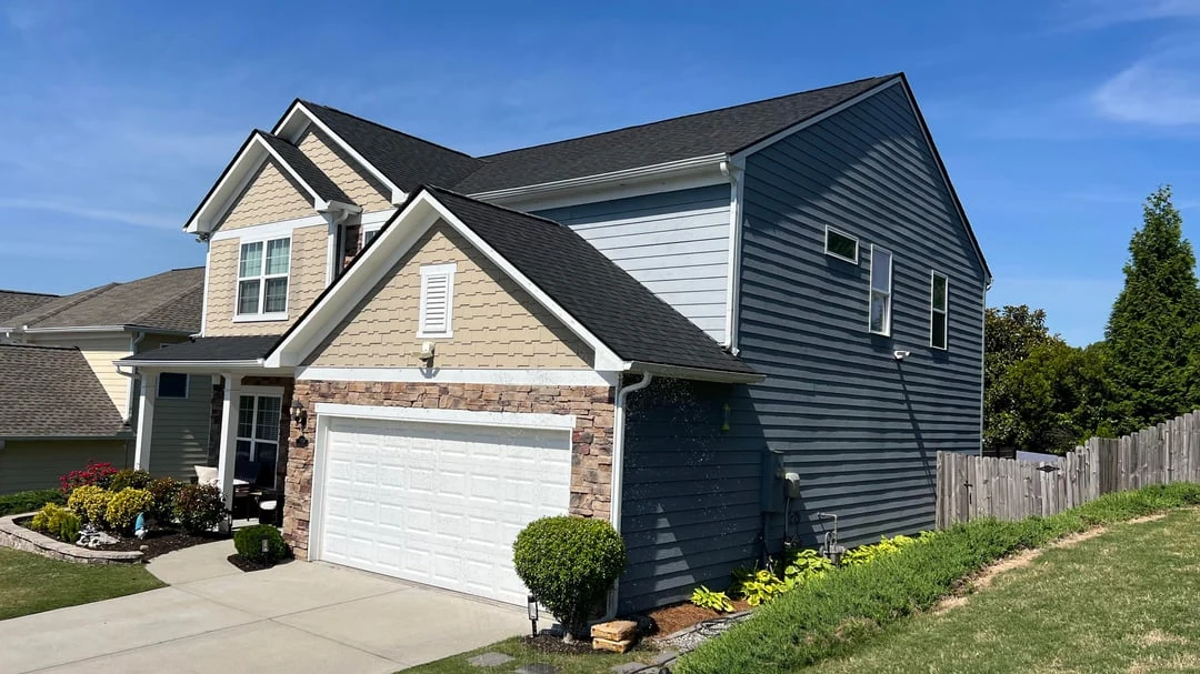 Public Reddit source photo of a house exterior submitted for paint, front-door, and garage color advice